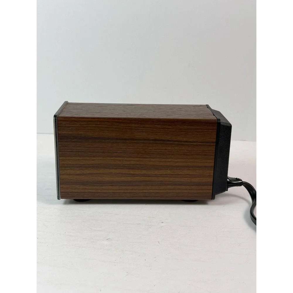 Vintage Panasonic Electric Pencil Sharpener Auto Stop Woodgrain KP-77 Japan